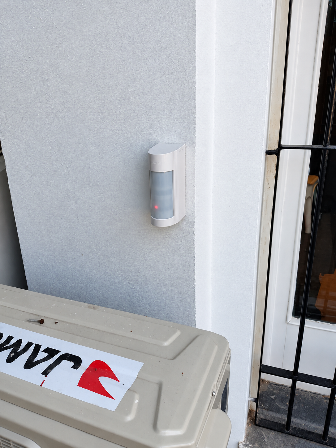 Sensor exterior instalado