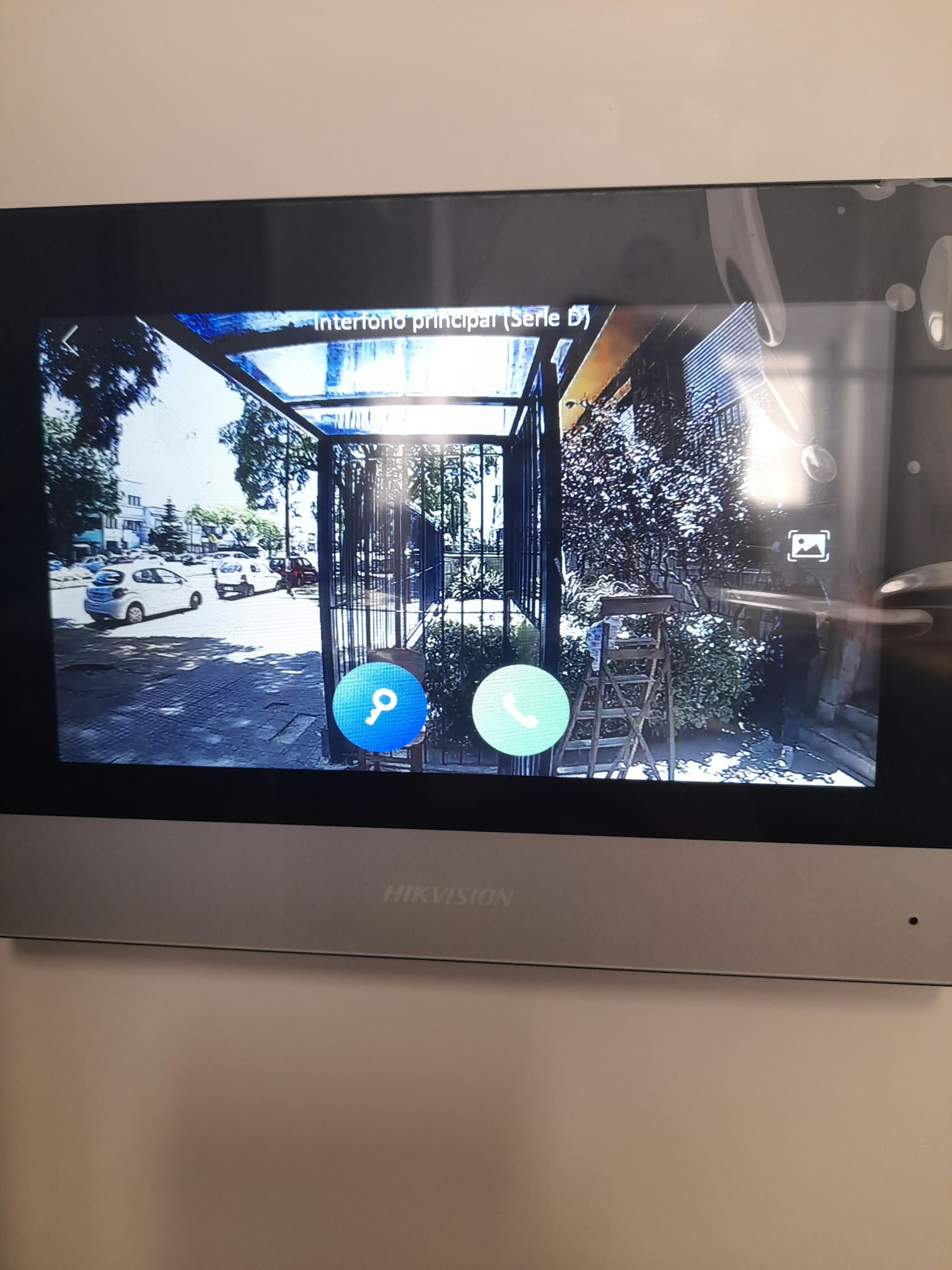 Visualización desde monitor interior