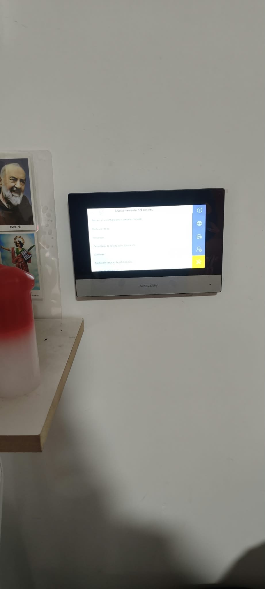 Configuración de monitor interior